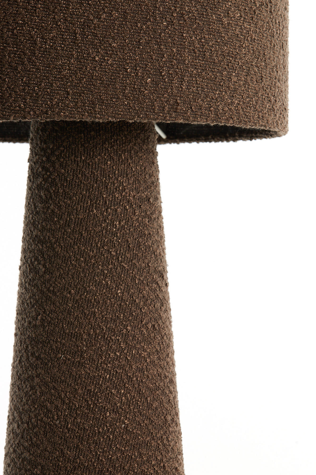 STEHLEUCHTE Micky Braun Ø38/180 cm - Dunkelbraun, Textil (38/38/180cm) - Light & Living