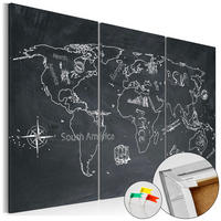 PINNWANDBILDER Schwarz-Weiß 60/40 cm - Schwarz, Naturmaterialien/Textil (60/40cm) - KUNSTLOFT