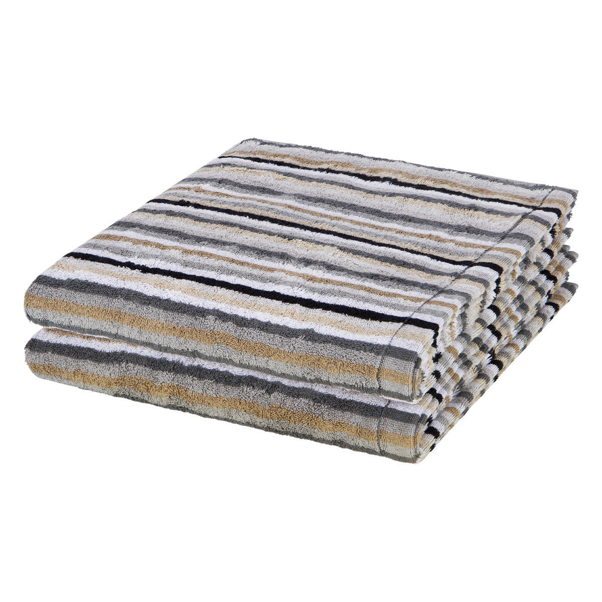 DUSCHTUCH Lifestyle 2er-Set - Grau, Textil (70/140cm) - Cawoe