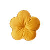 KISSEN-BLUME Samt&Sonders curry-senf 50 cm Ø - Currygelb, Textil (50cm) - beties Heimtextil