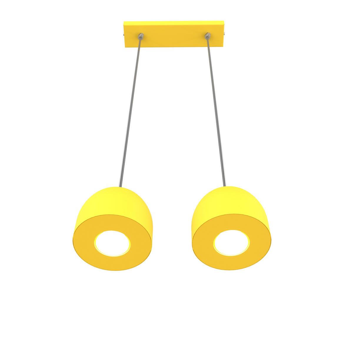 HÄNGELEUCHTE - Gelb, Metall (6.5/27/120cm) - Lumicom