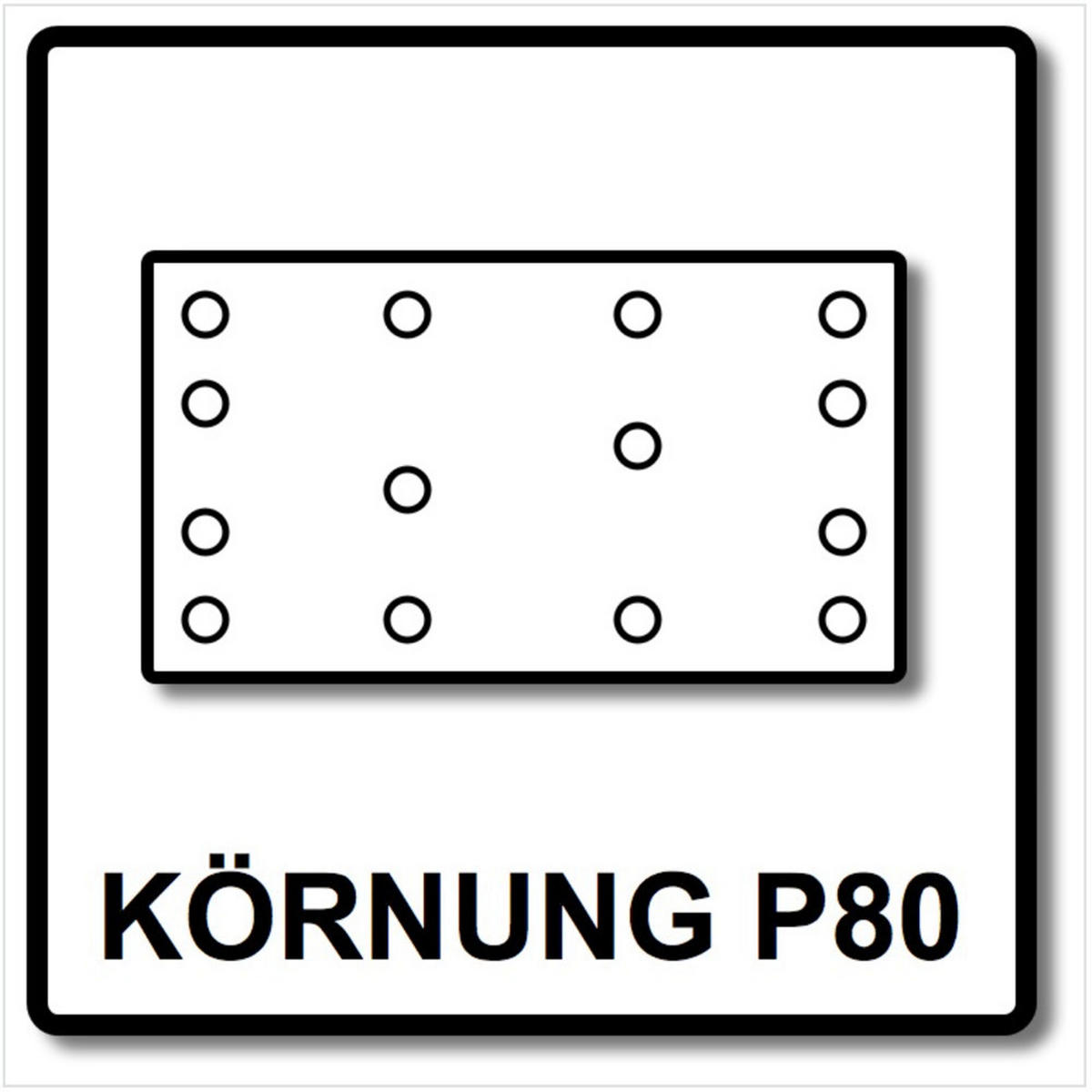 FESTOOL Granat Schleifstreifen STF 80x133 P 80 GR 50 ( 497119 ) - Multicolor, Kunststoff (15.5/80/7.5cm) - Festool