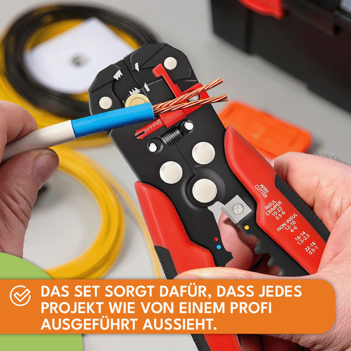 ABISOLIERZANGE Automatische Set - Rot, Metall (10/5/10cm) - KRUMAD