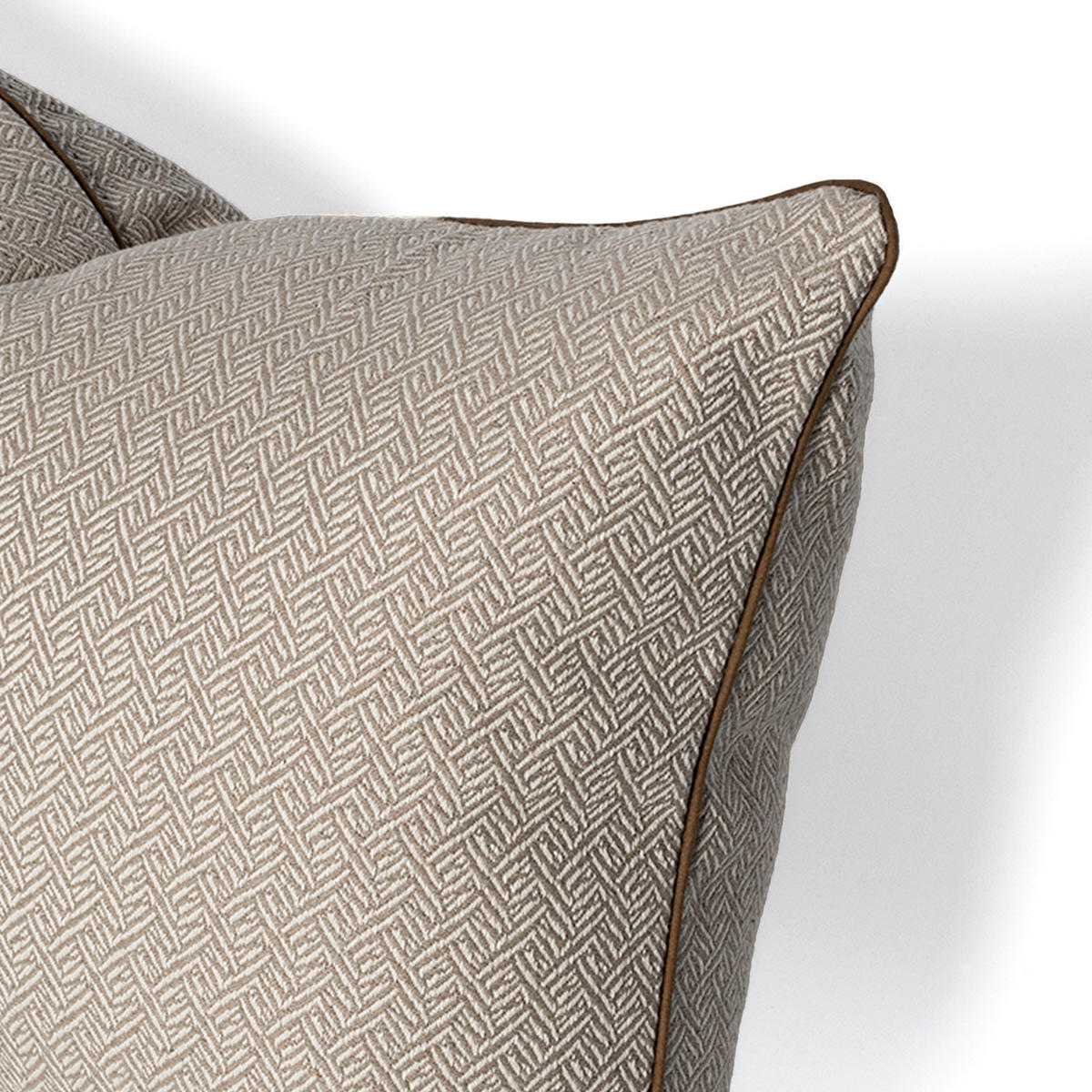 KISSENBEZUG dekorativ herringbone 60x40 cm beige - Beige, Textil (40/60cm) - Happy Friday