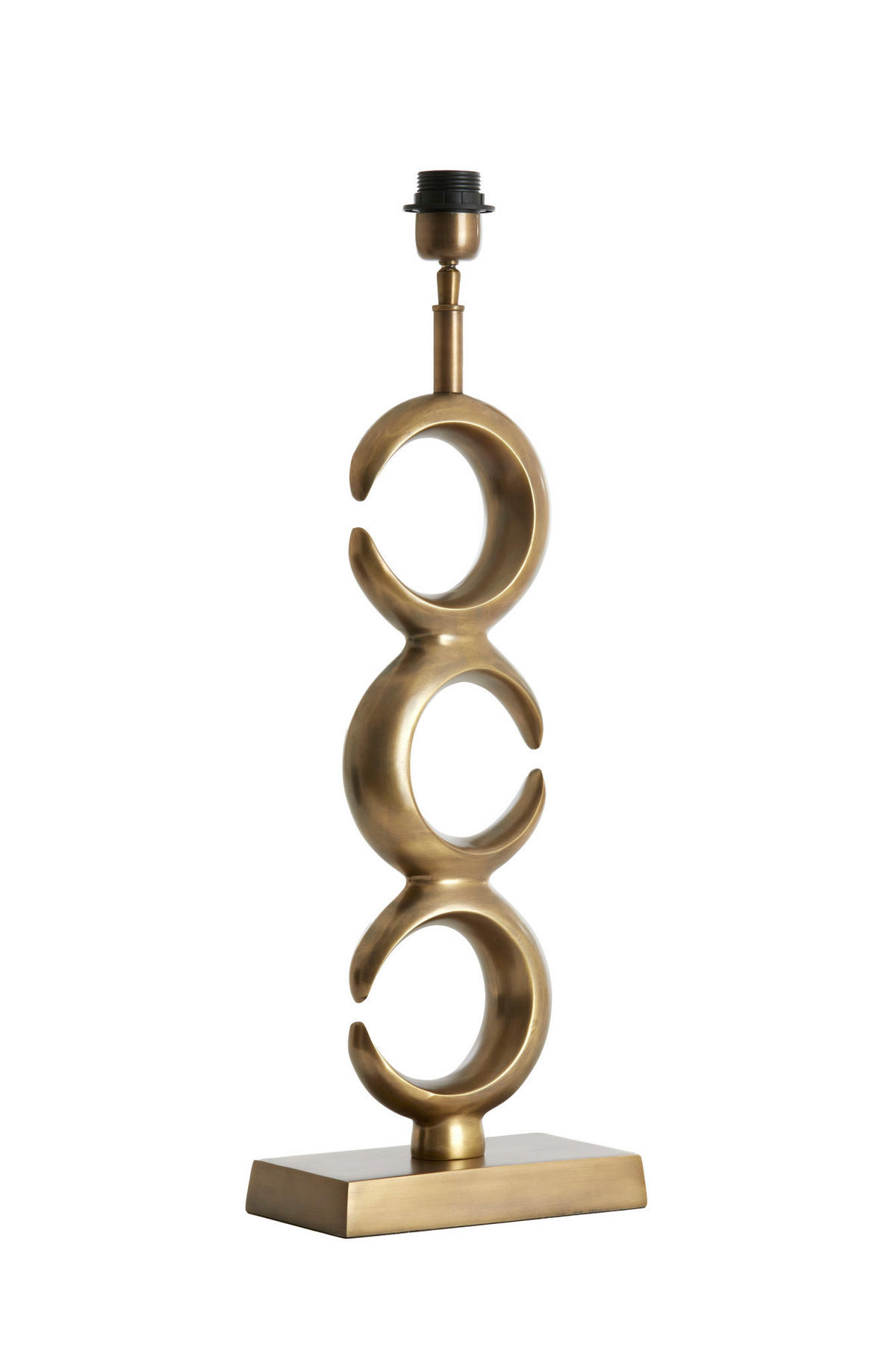 LAMPENFUSS Lune Bronze Ø22/57,5 cm - Bronzefarben, Metall (22/12/57.5cm) - Light & Living