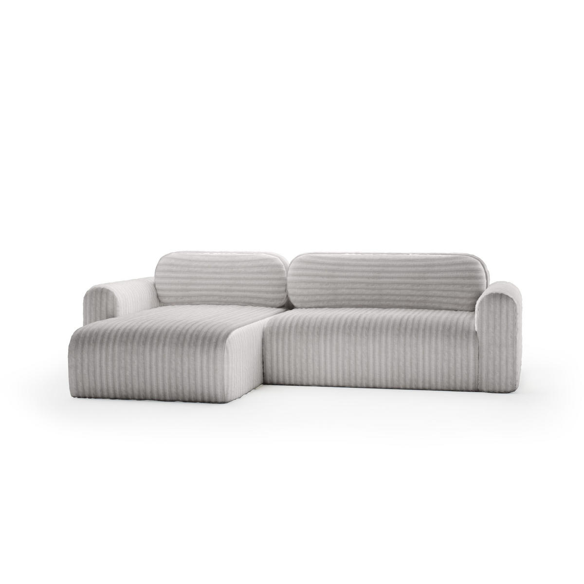 ECKSOFA mit Schlaffunktion Pablitto, Grau - Grau, Textil (286/100cm) - Meblito