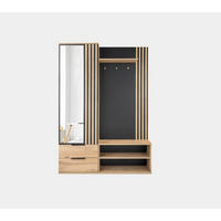 GARDEROBENSCHRANK FUMO 140/200/40 Modern Garderobenschrank Eiche Wotan - Eiche Wotan, Holzwerkstoff (140/200/40cm) - MASSENO