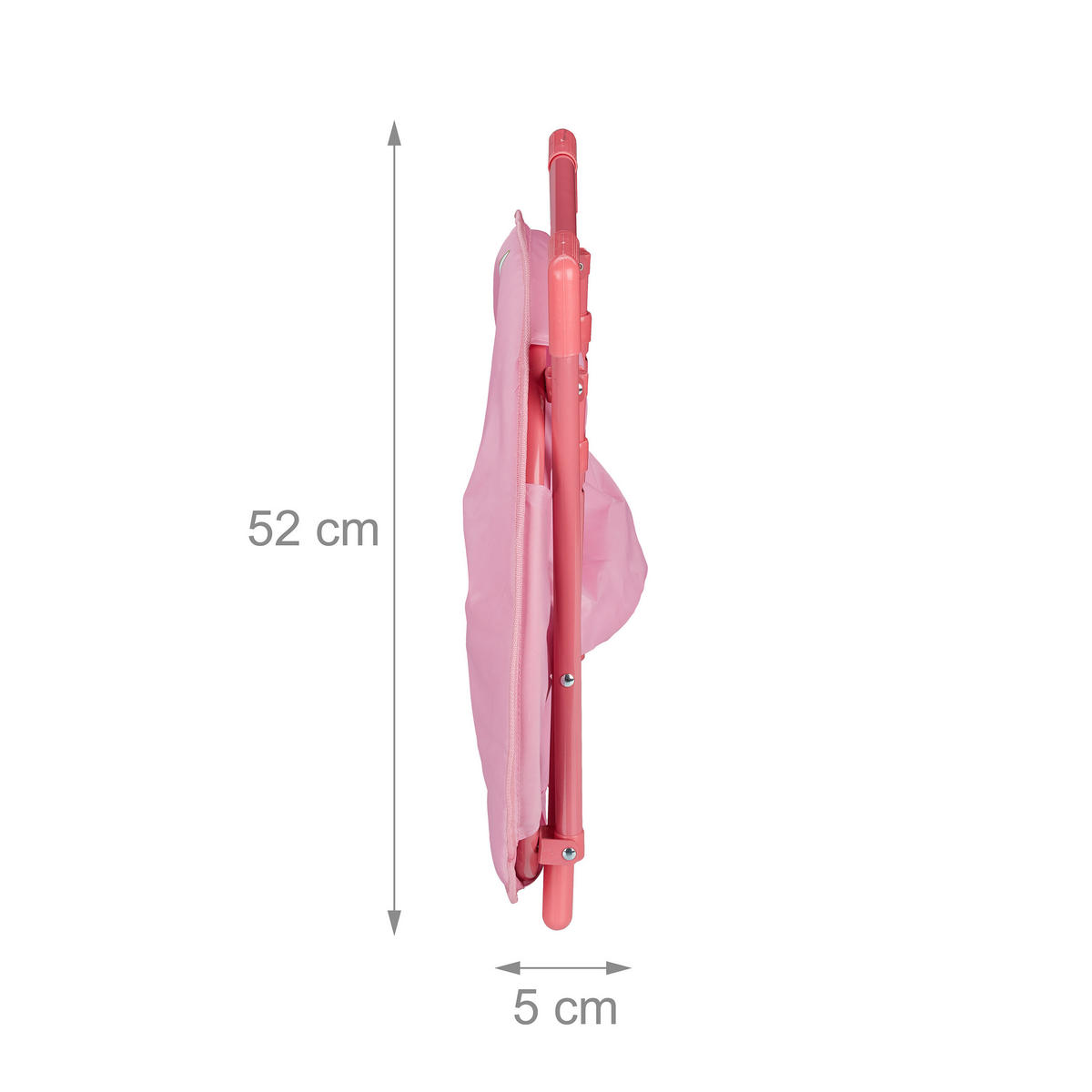 KINDERSTUHL Moonchair - Pink, Kunststoff/Textil (50/47/48cm) - Relaxdays