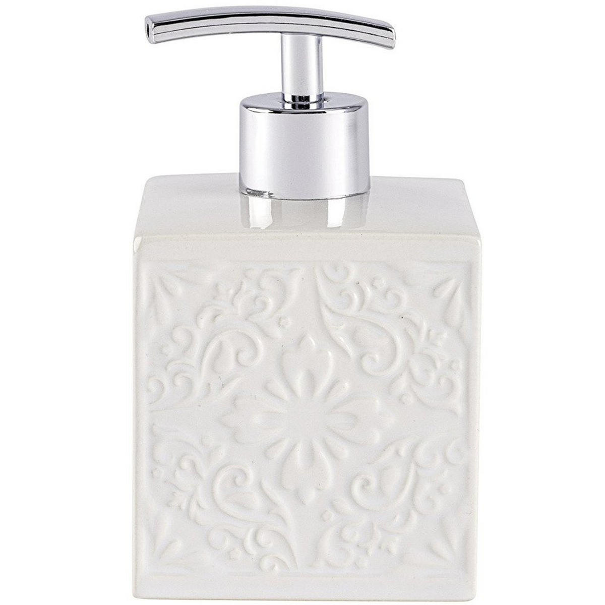 SEIFENSPENDER Cordoba White 500 ml 9/9/13 cm - Weiß, Keramik (9/13/9cm) - Wenko