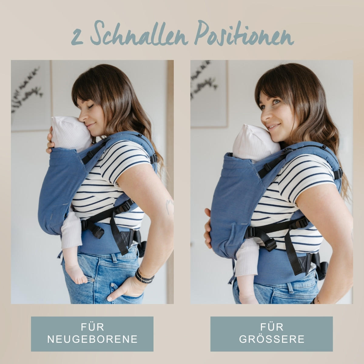 BABYTRAGE Buckle - Brombeere, Textil (26.5/7.2/38.5cm) - Hoppediz