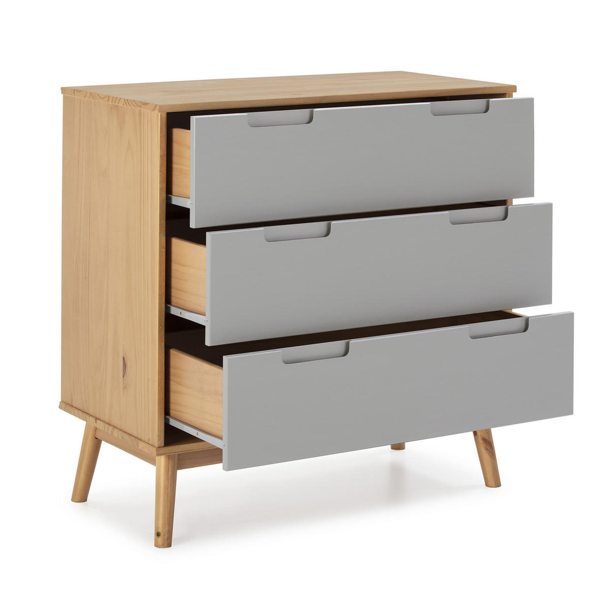 KOMMODE 80/82/40 Bruce - Wildeiche, Holz (80/82/40cm)