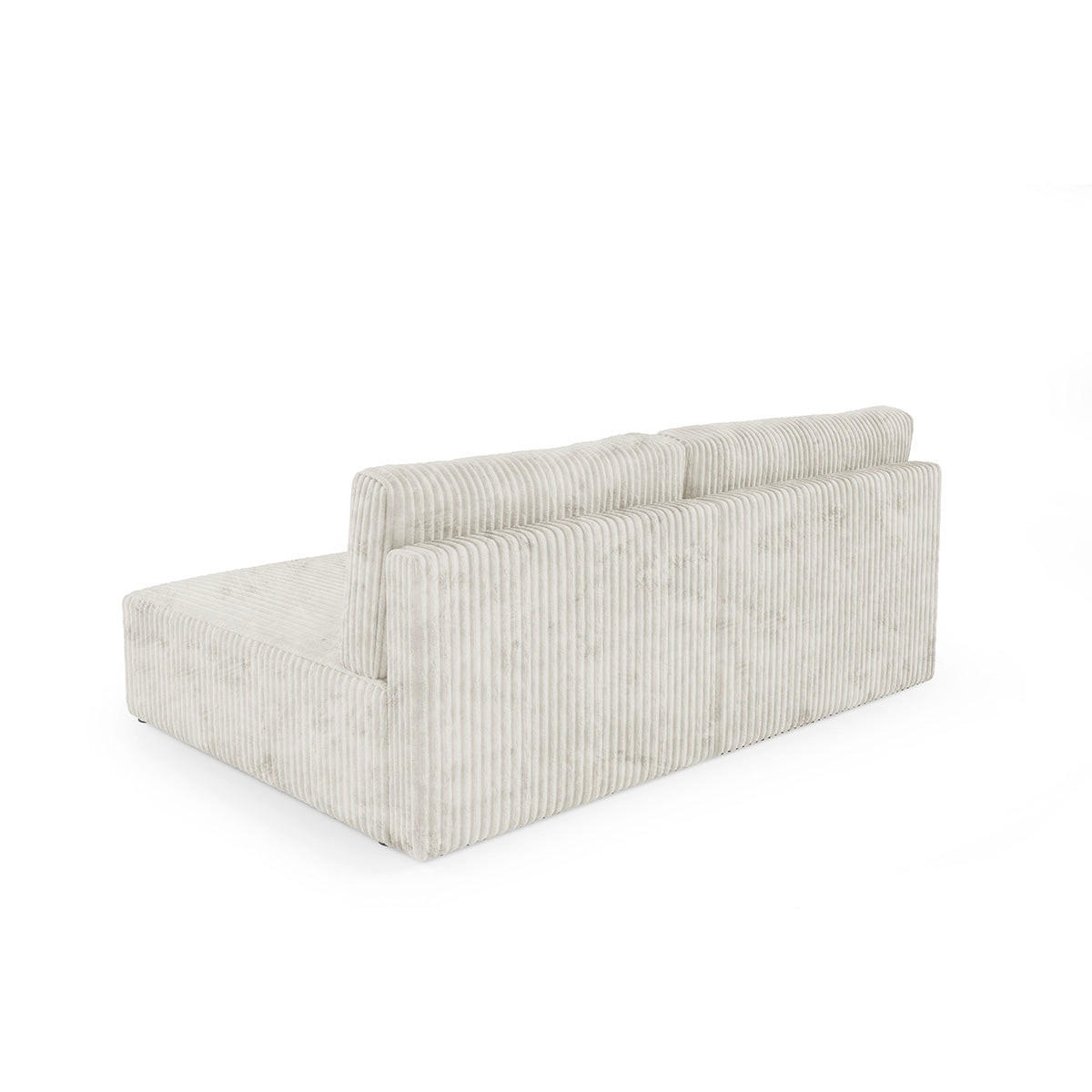 ECKSOFA Angela 3 Sitzplätze Gebrochenes Weiß - Weiß, Holz (210/149cm) - Petits-meubles