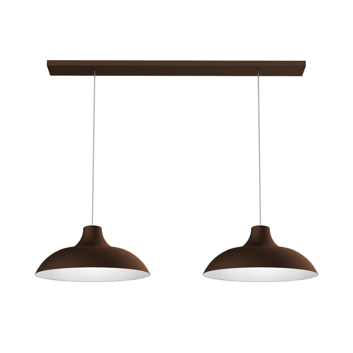 HÄNGELEUCHTE - Dunkelbraun, Metall (30/30/15cm) - Lumicom