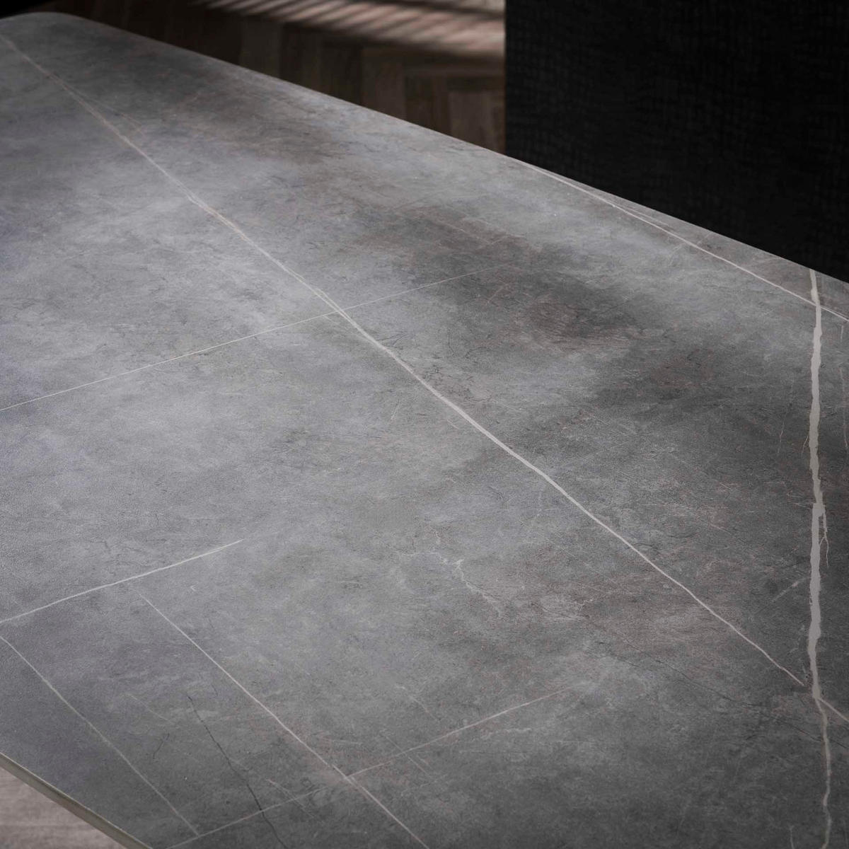 ESSTISCH Cera Grau 80/140/77 cm - Grau, Keramik (80/140/77cm) - Hoyz Collection