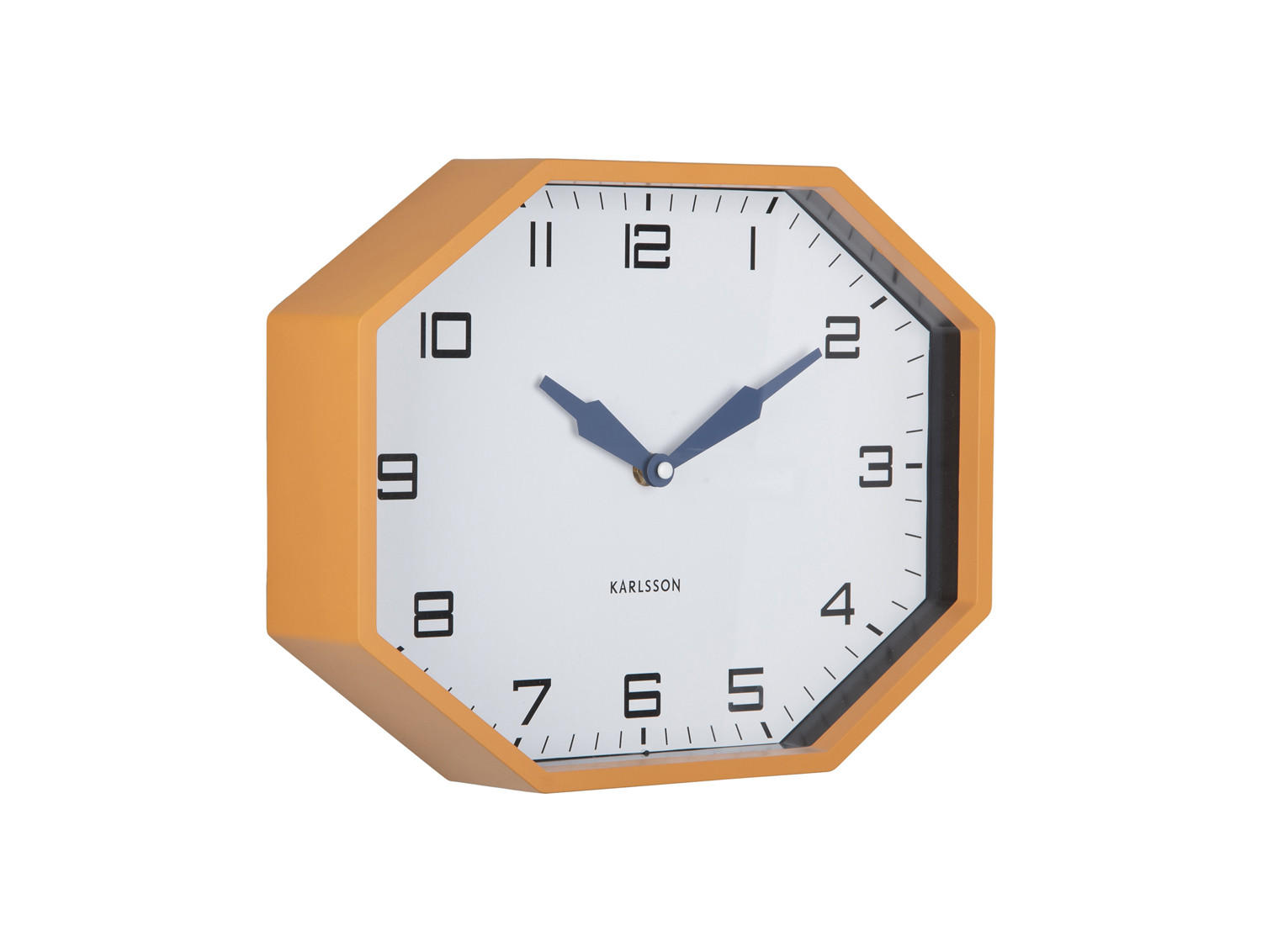 WECKER Modern Factory Octagon Gelb 32/32/26 cm - Gelb, Kunststoff (32/26/32cm) - Karlsson