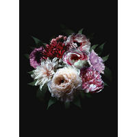 FOTOTAPETE Blumenstillleben 200 x 279 cm - Schwarz, Papier (200/279cm) - ESTAhome