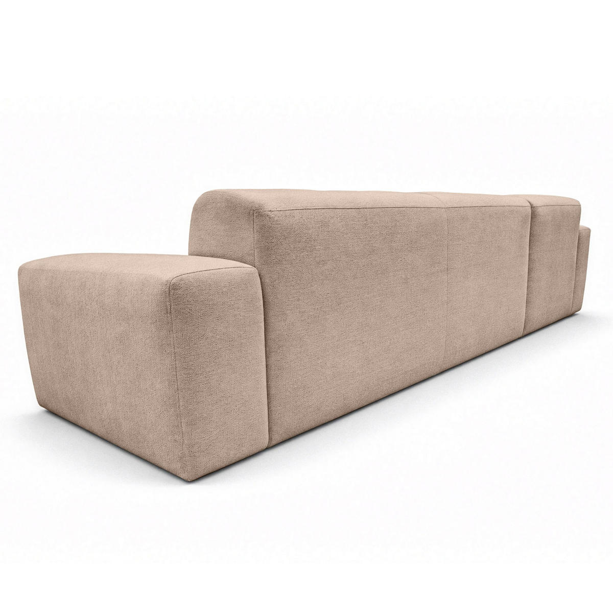 ECKSOFA L Form Corlu Braun 310/165/78 cm – stilvolle kleine Eckcouch Links - Schwarz/Braun, Kunststoff/Textil (310/165cm) - AX Living