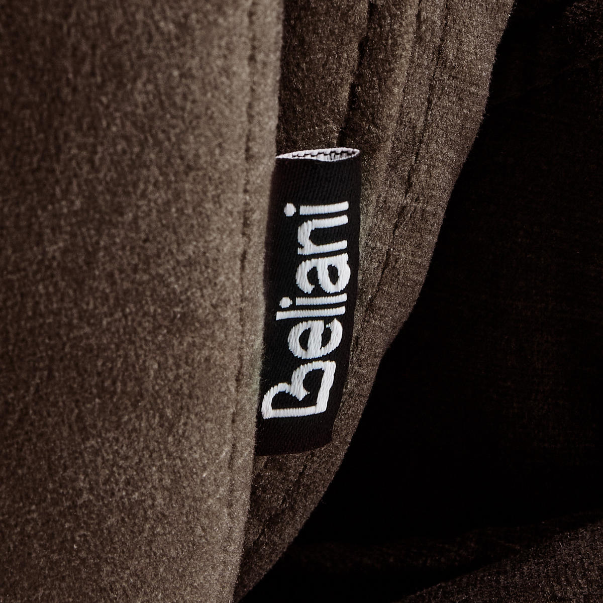 DREHSESSEL Dunkelbraun Nolvik - Dunkelbraun/Schwarz, Textil (82/82/85cm) - Beliani