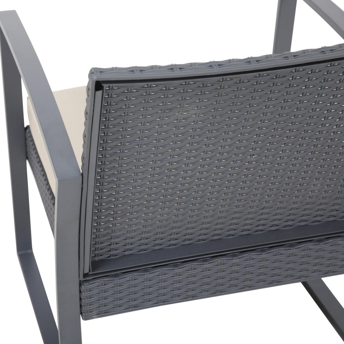 GARTENSET Lois XL Grau/Beige - Beige/Grau, Kunststoff - SVITA