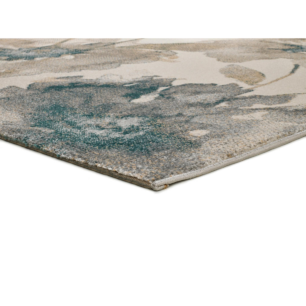 Thumbnail - Atticgo Webteppich, Beige, Grau, Blau, Textil, Floral, Rechteckig, 80x150 cm, Oeko-Tex® Standard 100, in verschiedenen G...
