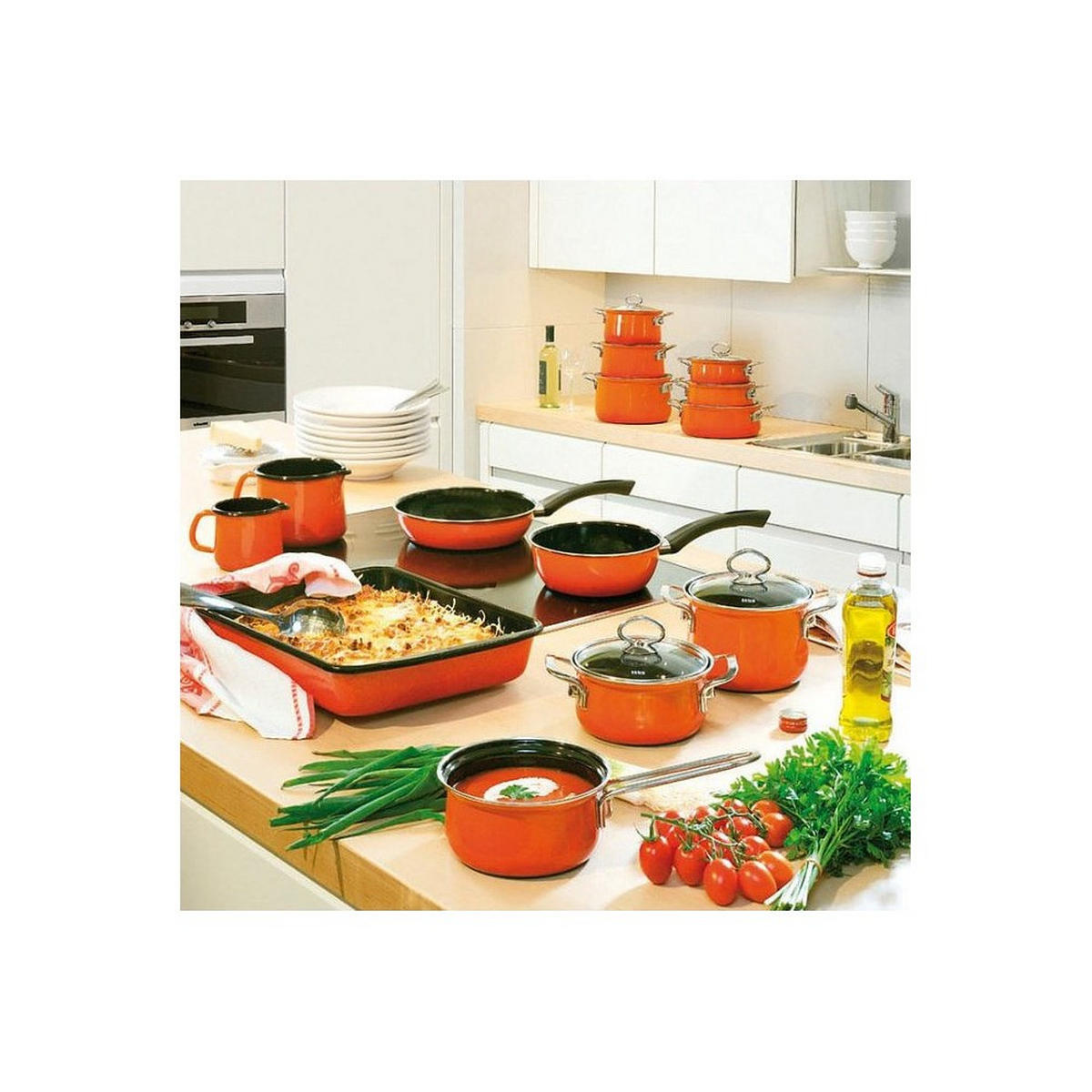 TOPF Rot 16/16/8 cm r0655034 - Rot, Metall (16cm) - Riess