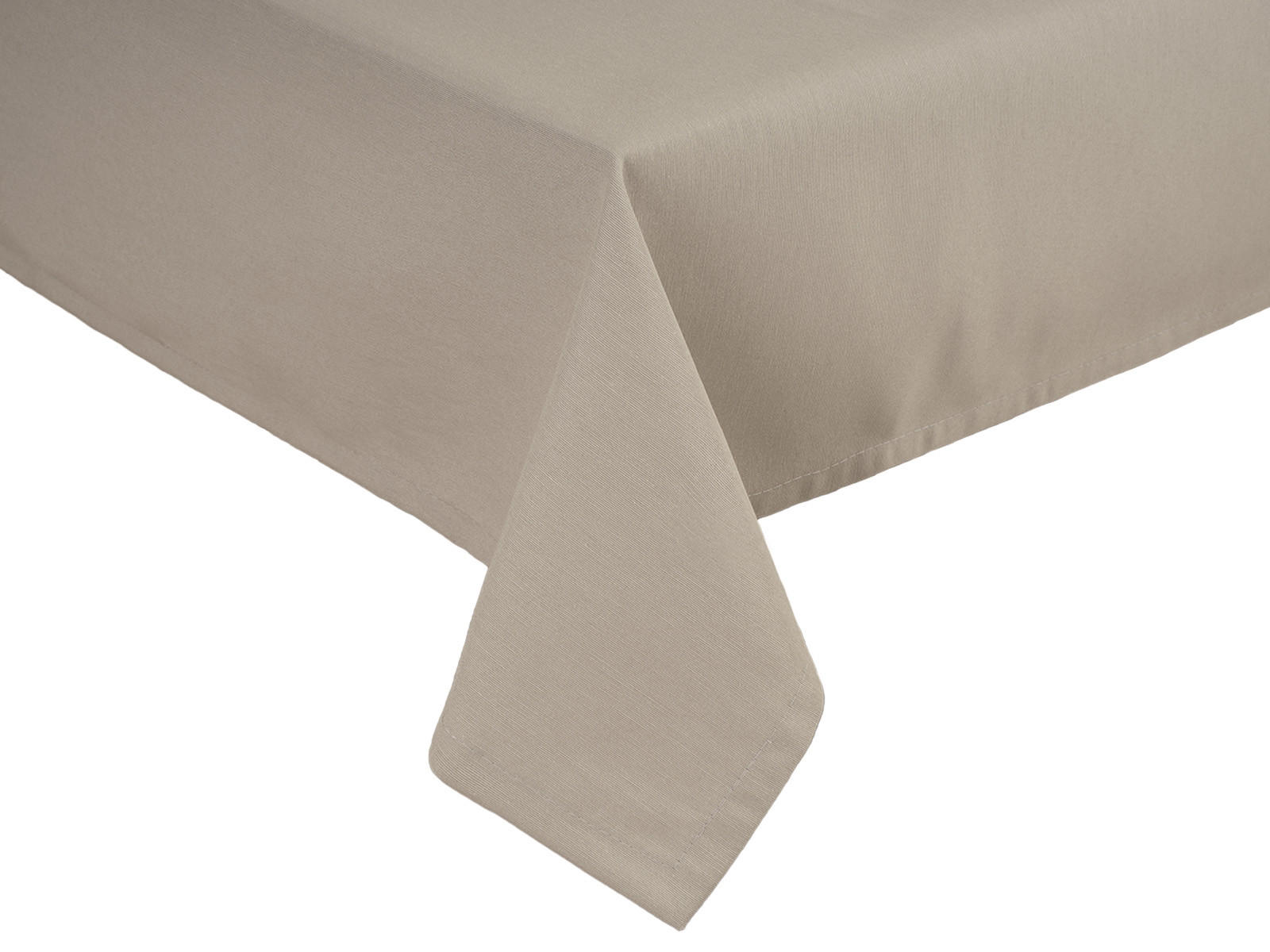 TISCHDECKE Wunschton taupe 110/110 cm - Taupe, Textil (110/110cm) - beties Heimtextil
