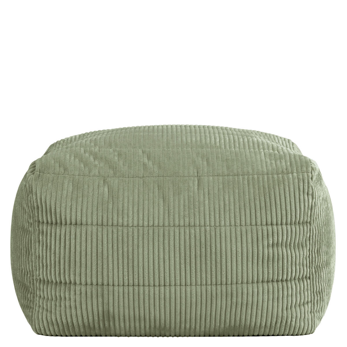 SITZSACK-HOCKER Noa modular Cord - Salbeigrün, Textil (75/70/78cm) - icon