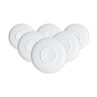 KOMBI-UNTERTASSEN Bianco weiß ø 15,5 cm 6er Set - Weiß, Keramik (15.5cm) - Ritzenhoff Breker
