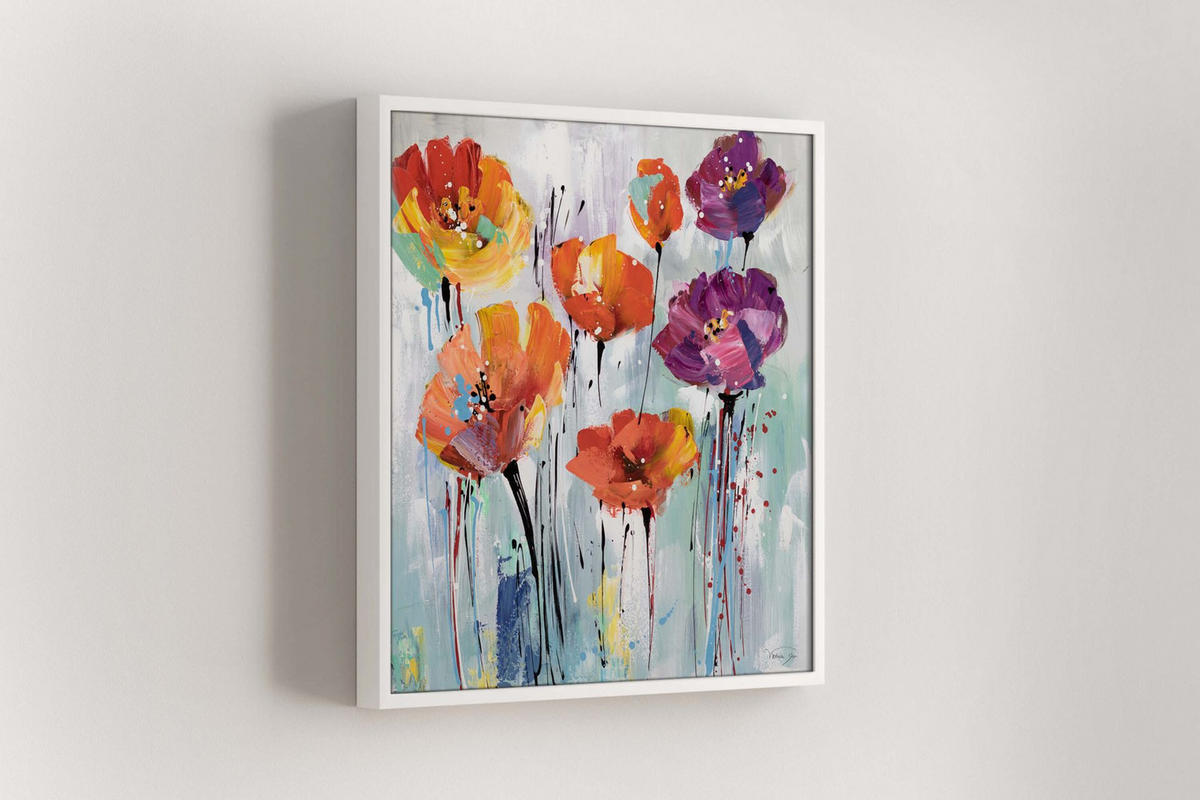 ÖLGEMÄLDE 80/80 cm - Multicolor, Holz/Textil (80/80cm) - KUNSTLOFT