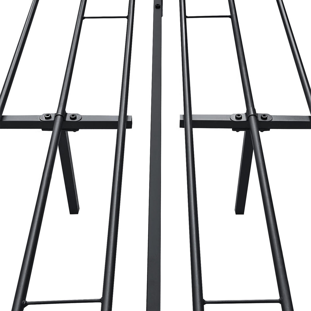 METALLBETT Laos - Schwarz, Metall (160/200cm) - [en.casa]