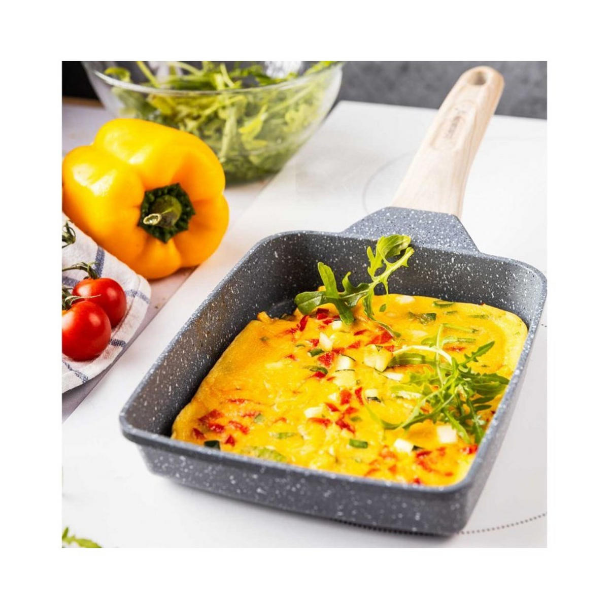 PFANNKUCHENPFANNE Grau 36/15/4 cm 56771 - Grau, Metall (36cm) - Klausberg 
