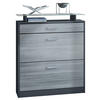 SCHUHSCHRANK Loret Fronten in Avola-Anthrazit - Anthrazit, Holzwerkstoff (89/104/23cm) - Vladon