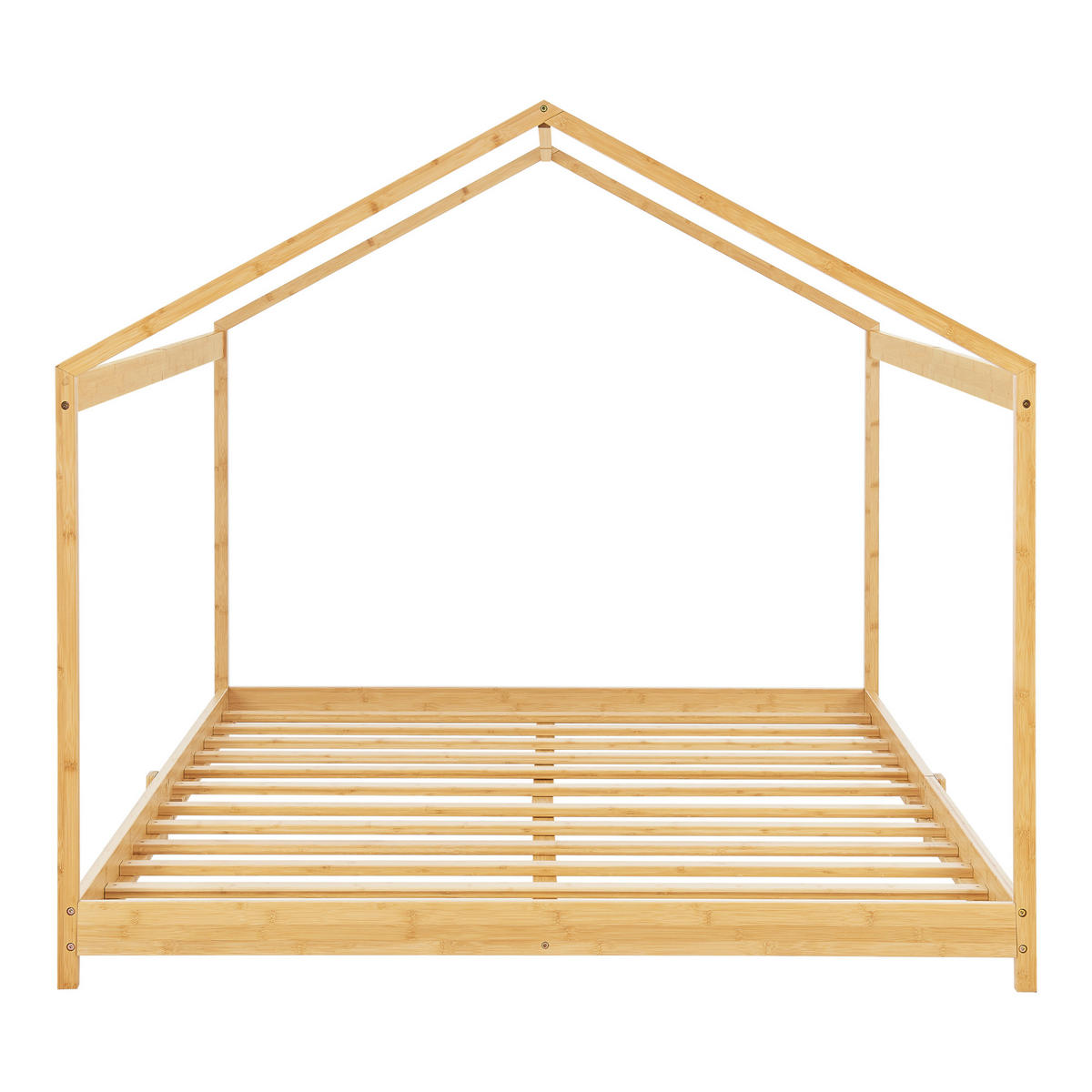 HAUSBETT Vindafjord - Naturfarben, Holz (140/200cm) - [en.casa]