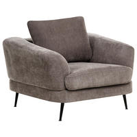 SESSEL Chenillegewebe Taupe Kjaer - Taupe, Textil (100/100/100cm) - Beliani