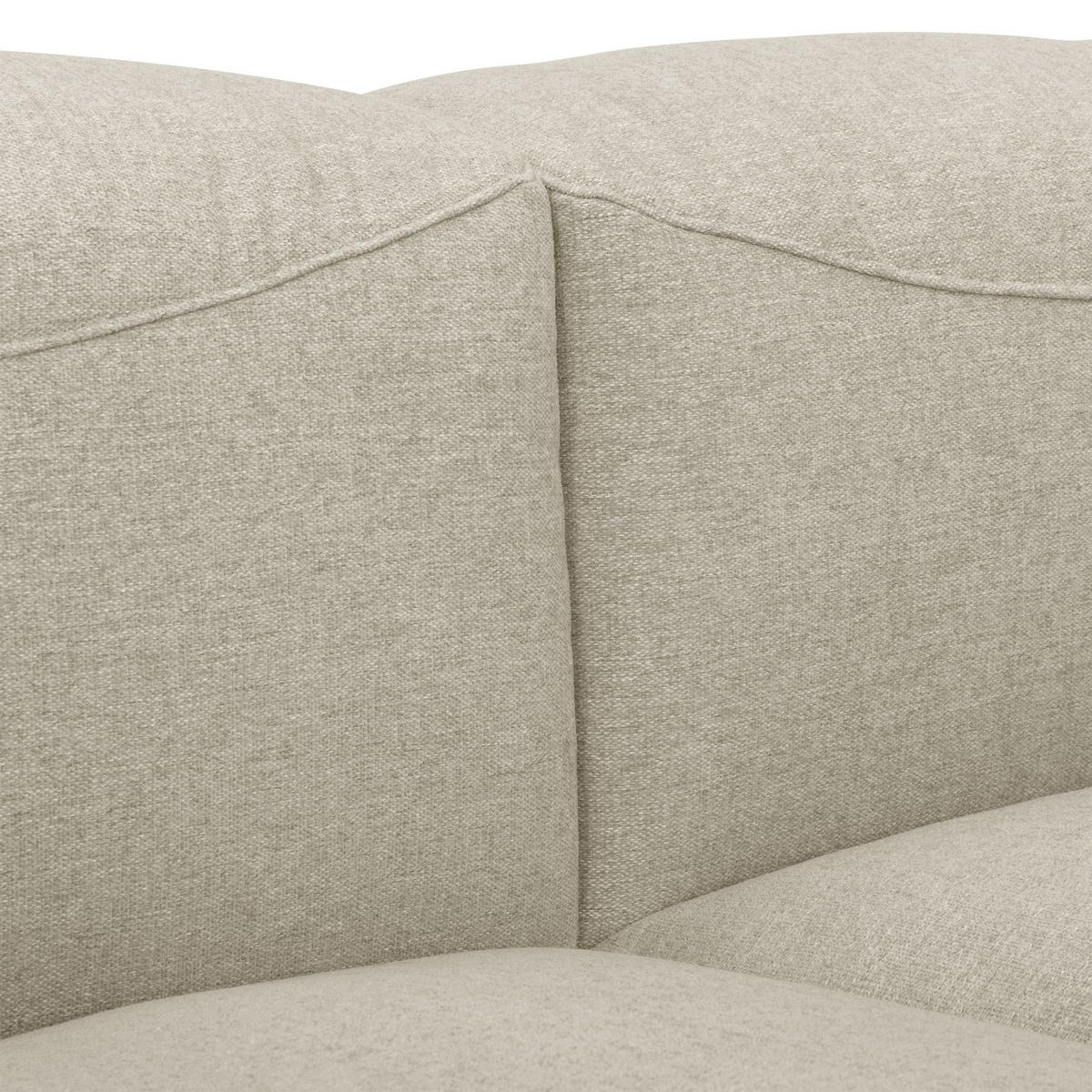 SOFA 3-Sitzer Kattrina Flachgewebe creme - Creme, Kunststoff (100/73/275cm) - 58aufmkessel