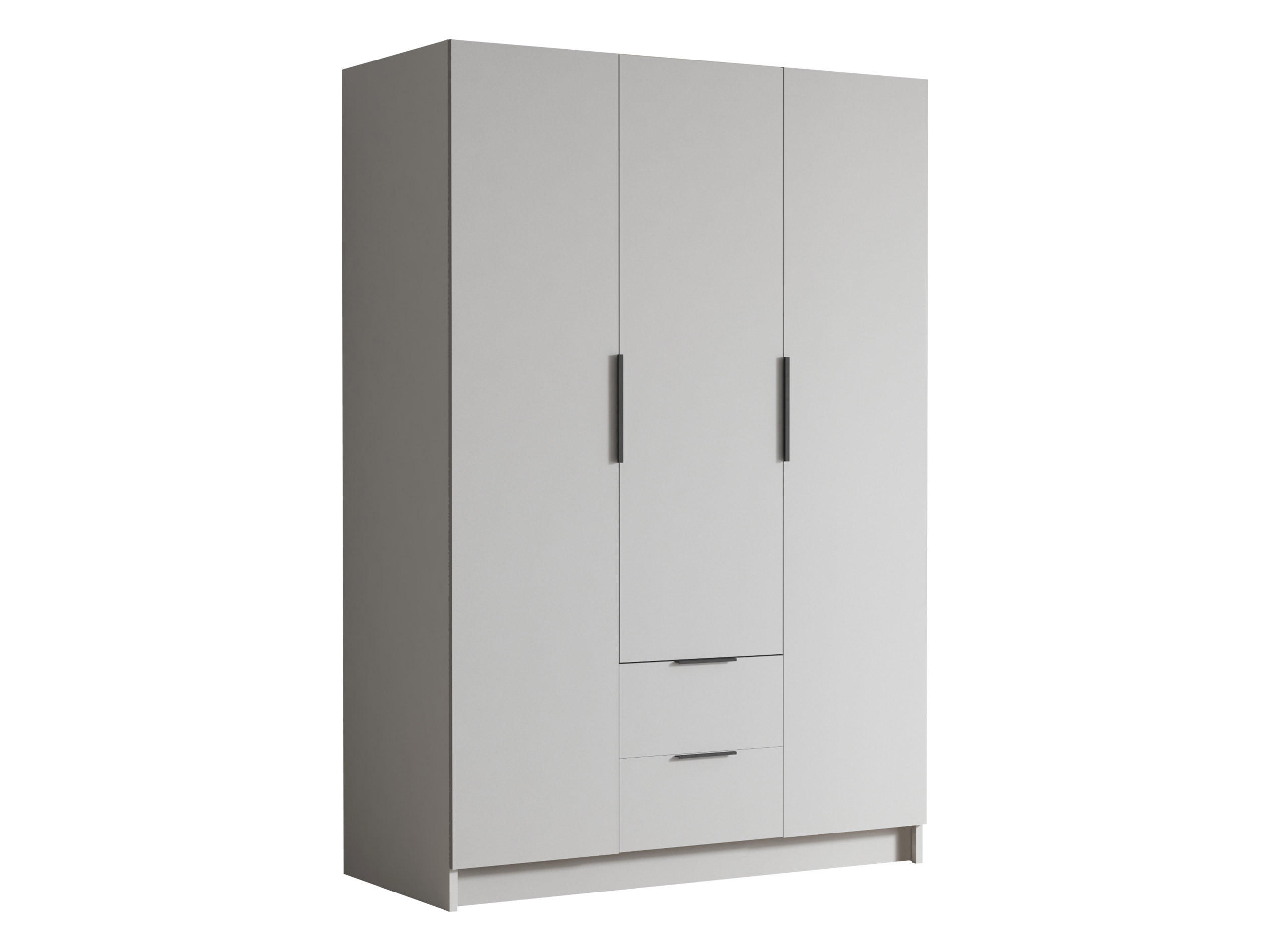 KLEIDERSCHRANK Calwi I - Schwarz/Weiß, Holzwerkstoff/Kunststoff (150/216/60cm) - MIRJAN24