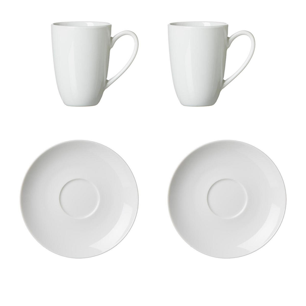 LATTE MACCHIATO GLÄSER Bianco weiß 4er Set - Weiß, Keramik (1/1/1cm) - Ritzenhoff Breker
