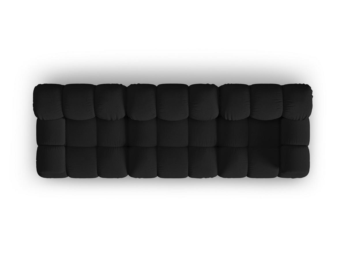 SOFA modular Bellis aus 3D-Stoff schwarz 3 Sitzplätze - Schwarz, Textil (94/70/282cm) - Micadoni