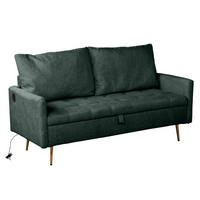 2-SITZER-SOFA in Grün - Grün, Textil (72/83/152cm) - Meubles Cosy