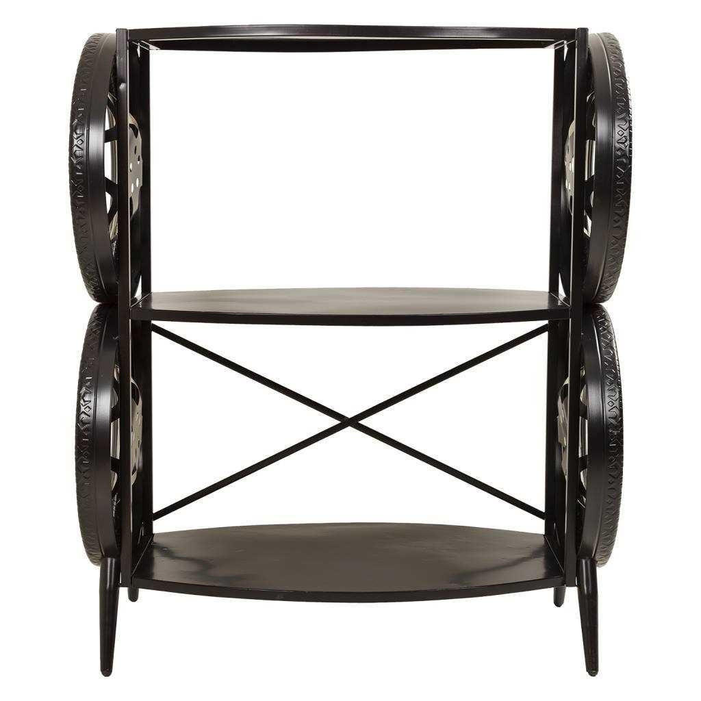 REGAL aus metall 97x51x118 cm schwarz - Schwarz, Metall (97/117.5/51cm) - Wanderlust