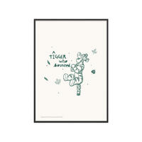 POSTER mit Rahmen Disney - Disney's Tigger Joyful Bounce - Beige/Schwarz, Holz/Papier (70/100cm) - Poster&Frame