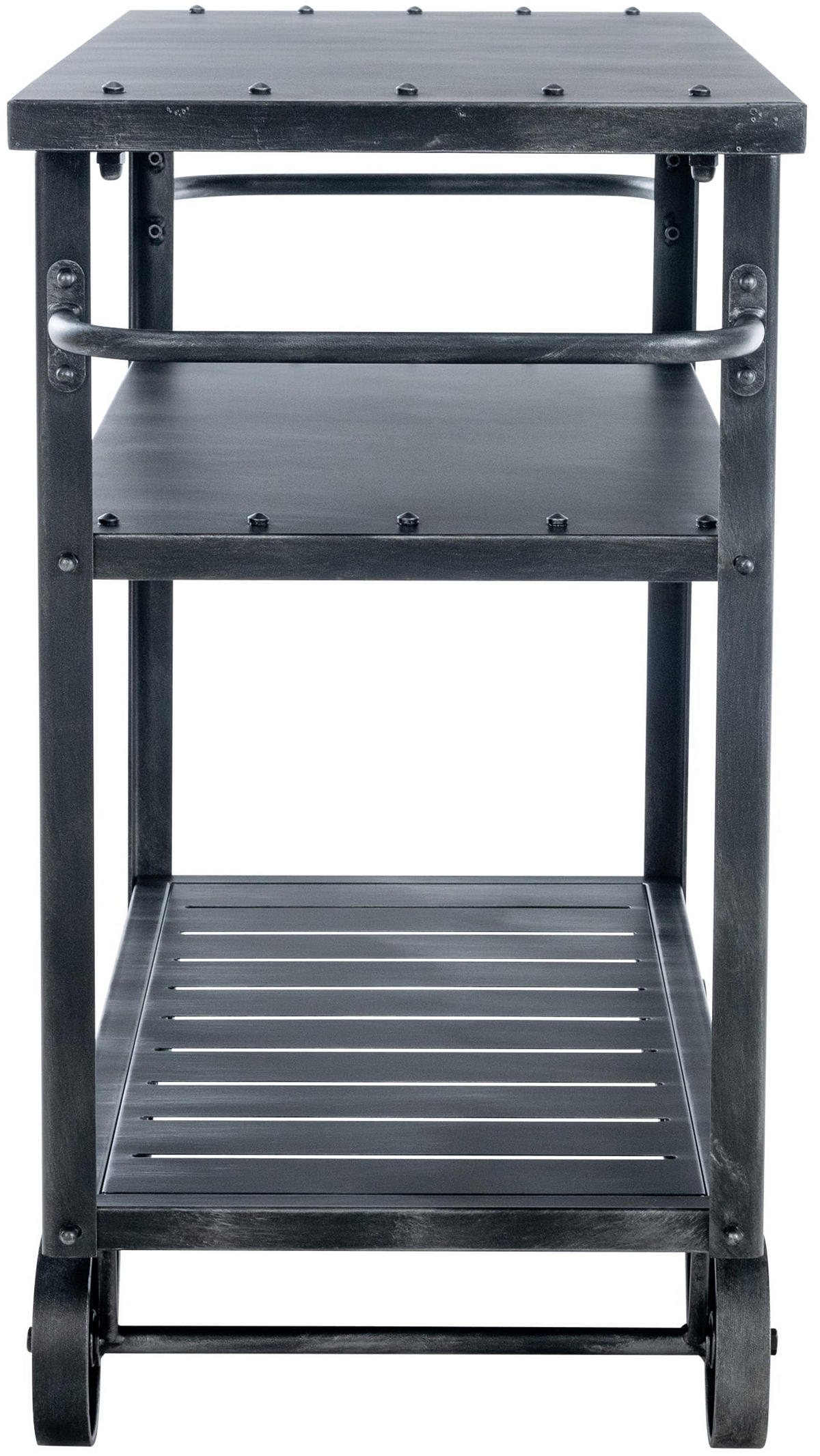SERVIERWAGEN Metall antik silber - Silberfarben, Metall (96/78/40cm) - CLP