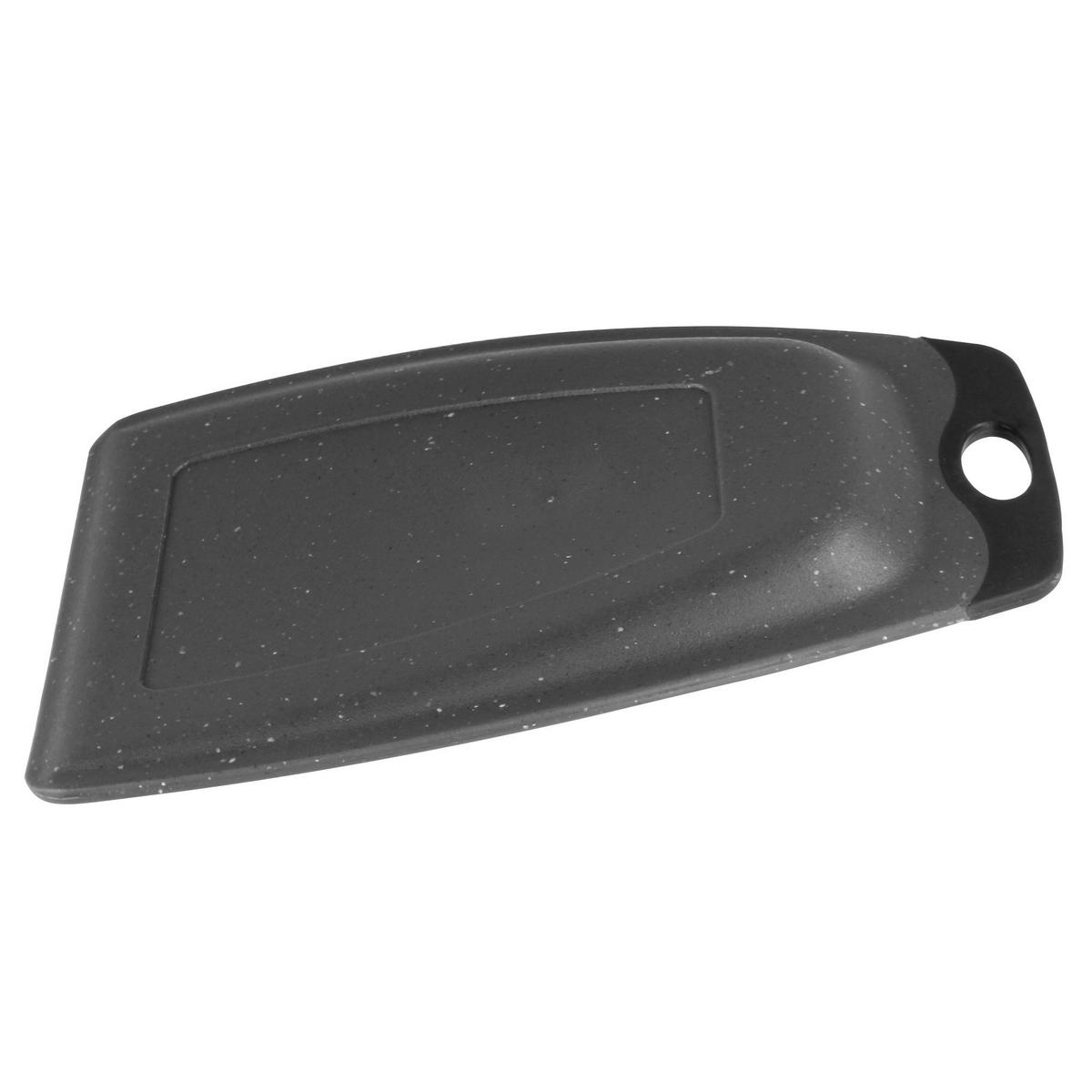 SCHAUFEL-SCHNEIDEBRETT-SET 2-TEILIG - Schwarz, Kunststoff (20/33.6cm) - Stoneline