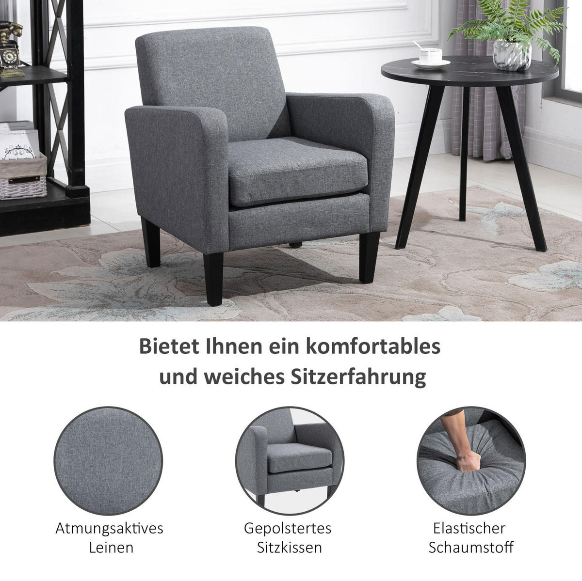 KŘESLO 66/72/74 cm světle šedé z polyesteru s ergonomickými područkami - světle šedá, textil (72/74/66cm) - OKWISH