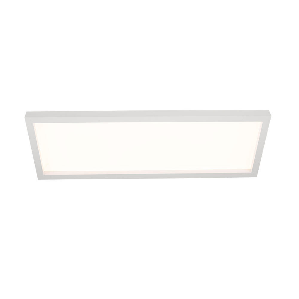 LED DECKENPANEL Weiß eckig - Weiß, Kunststoff (58.2/20.2/4.1cm) - Briloner