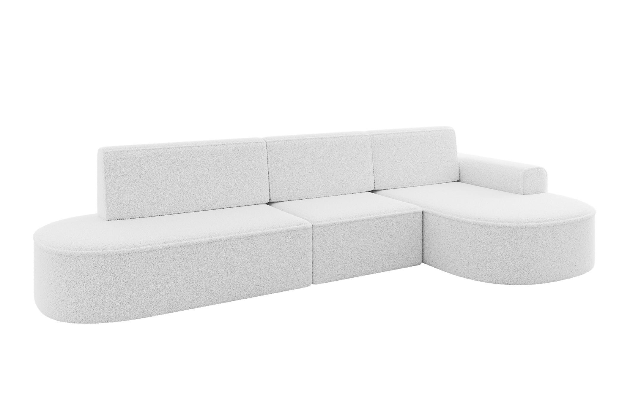 Altdecor Ecksofa Weiß 368x167 cm