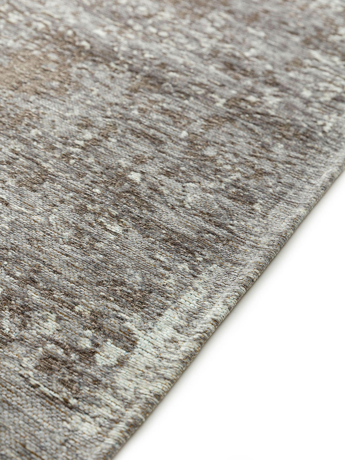 FLACHGEWEBETEPPICH Frencie Grau 80x165 cm - Grau, Textil (80/165cm) - benuta Nest