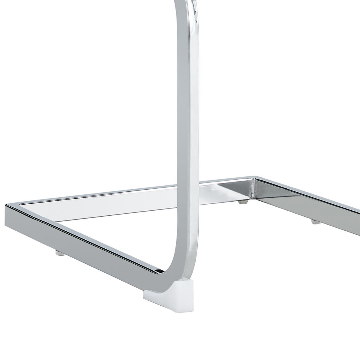 ESSZIMMERSTÜHLE 2er Set PU Leder Leinen Grau Gepolstert - Grau, Metall (42/95/48cm) - FLIEKS