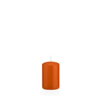 STUMPENKERZEN Aprikose Ø 48 x 80 mm, 24 Stück - Orange, Paraffin (5/8cm) - Wiedemann Kerzen