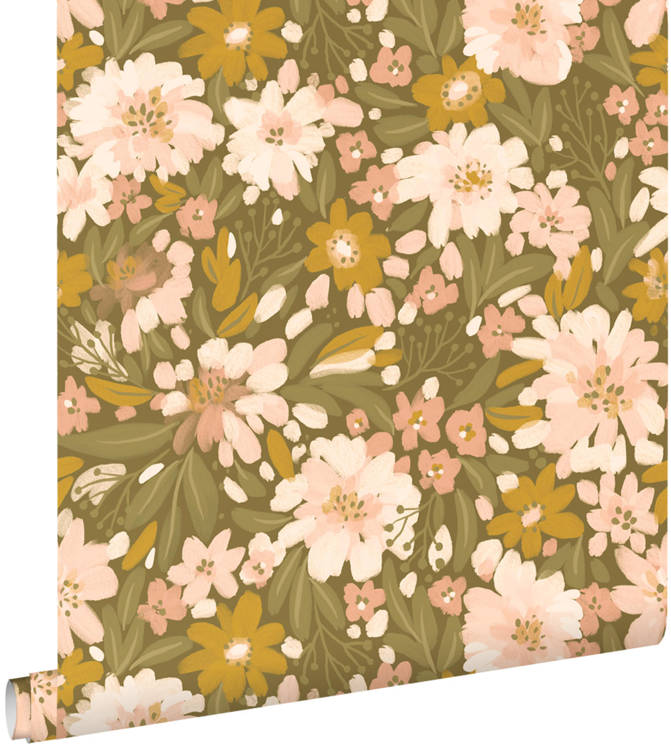 TAPETE Blumen 50 x 900 cm - Pink, Papier (50/900cm) - ESTAhome